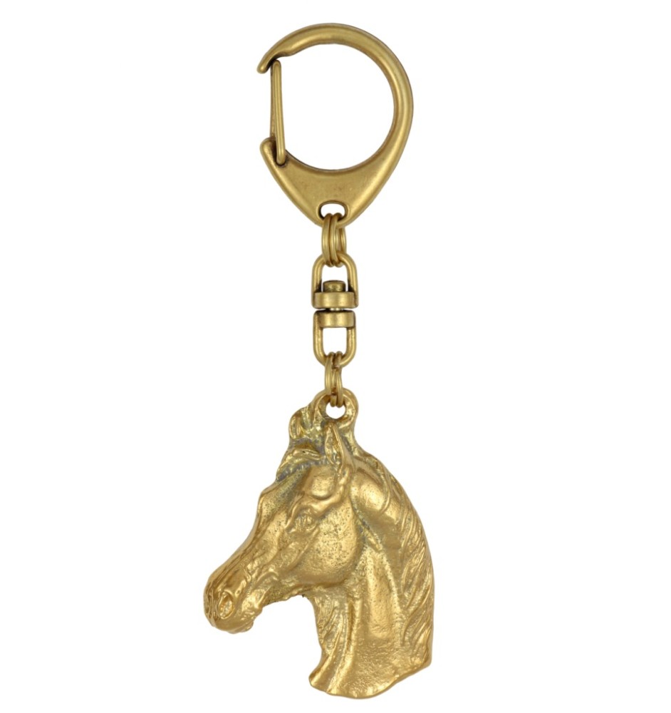 Cheval d'élevage australien - Porte-clés doré avec cheval, décoration de sac à main, accessoire de luxe de la marque Art-Dog