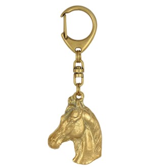 Australian Stock Horse - Gilded key ring with horse, handbag decoration, luxury accessory by Art-Dog brand