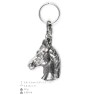 Australian Stock Horse silver-plated keychain with a horse in a decorative box, handbag ornament, backpack pendant by Art-Dog