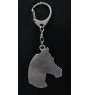 Australian Stock Horse Silver-plated keychain with a horse in a gift box, handbag ornament, backpack pendant by Art-Dog