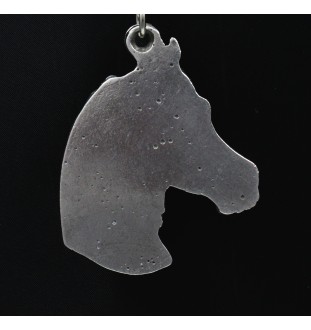 Australisches Zuchtpferd - Halskette mit Pferd, versilberter Anhänger für den Pferdefan, einzigartiger Schmuck der Marke Art-Dog