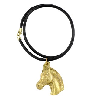 Australian Stock Horse - naszyjnik z koniem w pudełku prezentowym, pozłacana zawieszka dla fana koni efektowna biżuteria marki Art-Dog