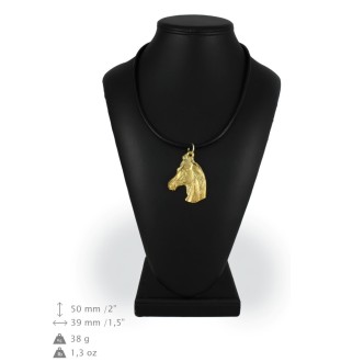 Cheval d'élevage australien - collier avec un cheval, pendentif plaqué or pour une fan de chevaux, bijoux uniques de la marque Art-Dog