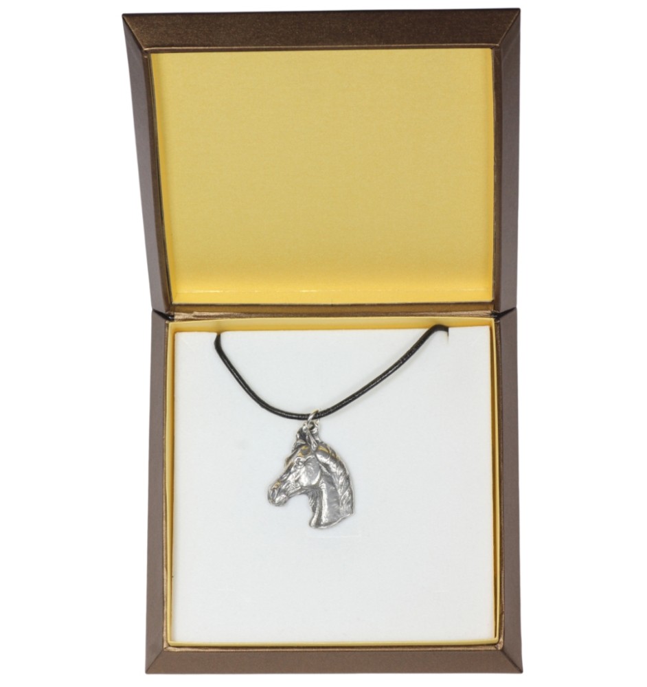 Cheval d'élevage australien - collier avec un cheval, pendentif en plaqué argent pour les fans de chevaux, bijoux uniques de la marque Art-Dog