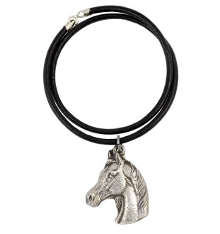 Cheval d'élevage australien - collier avec un cheval, pendentif en plaqué argent pour les fans de chevaux, bijoux uniques de la marque Art-Dog