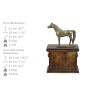 Australisches Zuchtpferd - Eine Urne für die Asche eines Pferdes, eine Urne mit einer Statue, eine elegante Urne mit einem Pferd von der Marke Art-Dog.