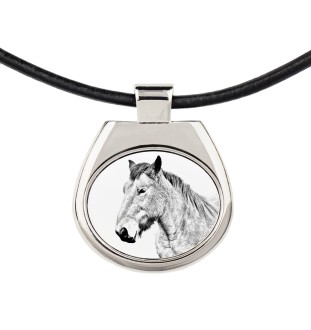 Cheval des Ardennes - collier avec un cheval, pendentif personnalisé avec une photo, un collier unique pour femmes et hommes de la marque Art-Dog