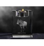 Ardennes Horse - Candle holder with picture of a horse, crystal tealight holder, personalised gift by Art-Dog brand
