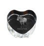 Ardennes Horse - a photo of a horse in crystal, a crystal heart, a unique frame with a photo from the Art-Dog brand