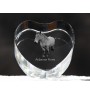 Ardennes Horse - a photo of a horse in crystal, a crystal heart, a unique frame with a photo from the Art-Dog brand