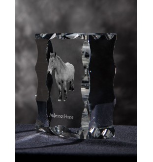 Ardennes Horse - kryształ ze zdjęciem konia, szklana statuetka ze zdjęciem, wyjątkowa ramka ze zdjęciem marki Art-Dog