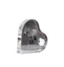 Ardennes Horse - crystal clock with a picture of a horse, heart-shaped shelf clock, personalized standing clock by Art-Dog brand