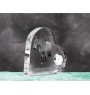 Ardennes Horse - crystal clock with a picture of a horse, heart-shaped shelf clock, personalized standing clock by Art-Dog brand