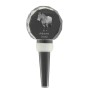 Ardennes Horse - Crystal bottle stopper with horse, unique wine stopper with photo, personalised gift for sommelier by Art-Dog brand