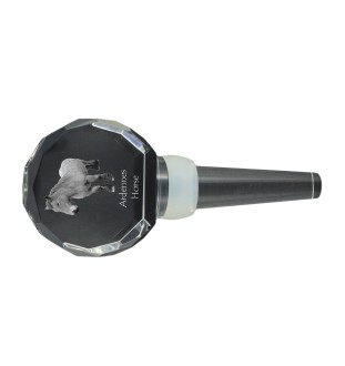 Ardenner Pferd - Kristallflaschenverschluss mit Pferd, einzigartiger Weinverschluss mit Foto, personalisiertes Geschenk für Sommelier der Marke Art-Dog