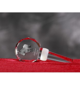 Cheval des Ardennes - Bouchon de bouteille en cristal avec cheval, bouchon de vin unique avec photo, cadeau personnalisé pour sommelier par la marque Art-Dog