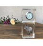 Cheval des Ardennes - montre en cristal avec photo, photo de cheval dans le cristal, horloge de bureau personnalisée de la marque Art-Dog