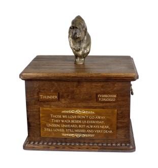 Australisches Zuchtpferd - Eine Urne für die Asche eines Pferdes mit einer Statue, personalisierte Urne mit Gravur, große Schachtel für Pferdeasche von der Marke Art-Dog.