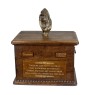 Cheval d'élevage australien - urne pour cendres de cheval avec statuette, urne personnalisée avec gravure, grande boîte pour cendres de cheval de la marque Art-Dog
