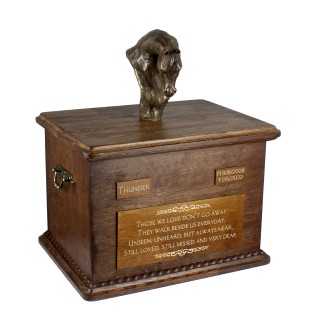 Australisches Zuchtpferd - Eine Urne für die Asche eines Pferdes mit einer Statue, personalisierte Urne mit Gravur, große Schachtel für Pferdeasche von der Marke Art-Dog.