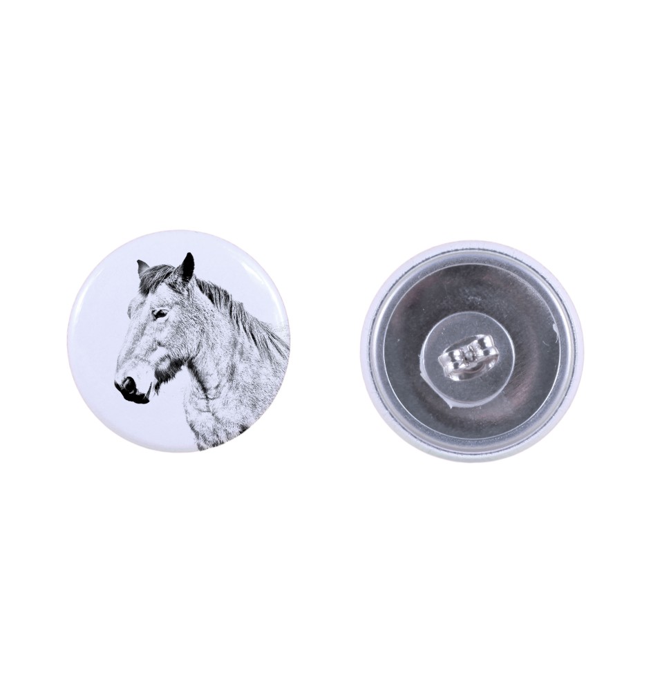 Ardennes Horse - earrings your photo, handmade, jewelry handcrafted by Art-Dog brand