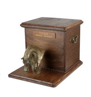 Australisches Zuchtpferd I "Urn for horse ashes, personalized urn with a horse bust, large box for horse ashes by Art-Dog"   "Urne für Pferdeasche, personalisierte Urne mit einem Pferdebüste, große Bo