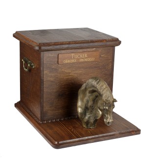 Cheval d'élevage australien I - urne pour les cendres d'un cheval, urne personnalisée avec le portrait d'un cheval, grande boîte pour les cendres de cheval de la marque Art-Dog