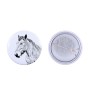 Ardennes Horse - shirt accessory, bag pin, perfect gift with the option to add your brand graphics from Art-Dog.