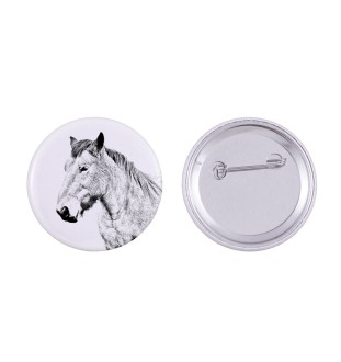 Ardenner Pferd - Magnet mit Pferd, ein einzigartiges Abdruck des Pferdes der Marke Art-Dog