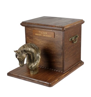 Cheval d'élevage australien - urne pour les cendres d'un cheval, urne personnalisée avec le portrait d'un cheval, grande boîte pour les cendres de cheval de la marque Art-Dog