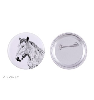 Cheval des Ardennes - aimant avec cheval, empreinte exceptionnelle de cheval de la marque Art-Dog