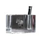 Ardennes Horse - Pen stand, crystal organiser with picture of a horse, unique desk decoration by Art-Dog brand
