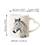 Cheval des Ardennes - tasse avec chien, une tasse adorable avec une anse en forme de cœur, un cadeau universel de la marque Art-Dog