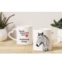 Ardennes Horse - cup with a dog, adorable cup with a heart-shaped handle, universal gift from the Art-Dog brand