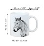 Ardenner Pferd - Tasse mit Hund, personalisierte Tasse mit Druck, klassisches Geschenk für jeden von der Marke Art-Dog.