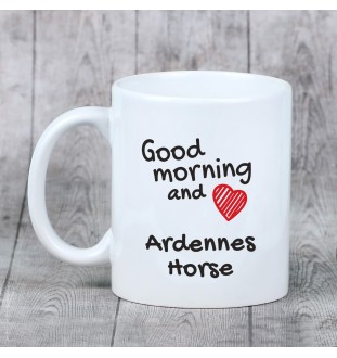 Koń ardeński kubek z koniem good morning Art-Dog