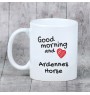 Ardenner Pferd - Tasse mit Hund, personalisierte Tasse mit Druck, klassisches Geschenk für jeden von der Marke Art-Dog.