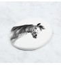 Cheval arabe - une plaque commémorative avec une photo de cheval, une plaque funéraire avec une impression, une plaque ovale personnalisée de la marque Art-Dog