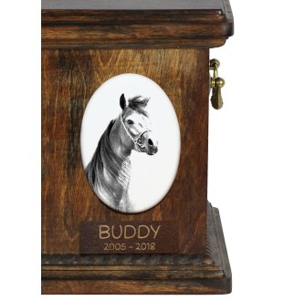 Koń czystej krwi arabskiej płyta nagrobna z koniem Art-Dog