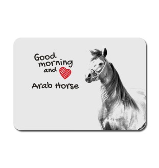 Arabisches Pferd - Mauspad mit Druck, personalisiertes Mauspad mit Pferd, einzigartiges Gadget für Büroangestellte von Art-Dog.