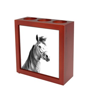 Arab Horse - pen holder with a horse, desk organizer with a print, personalized desk decoration from the Art-Dog brand