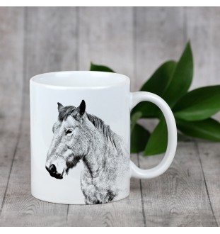 Ardennes Horse - cup with a horse, a cheerful cup for a dog lover, a personalized gift from the Art-Dog brand