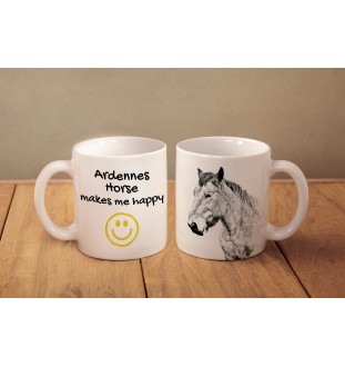 Cheval des Ardennes - tasse avec un cheval, une tasse joyeuse pour les amoureux des chiens, un cadeau personnalisé de la marque Art-Dog