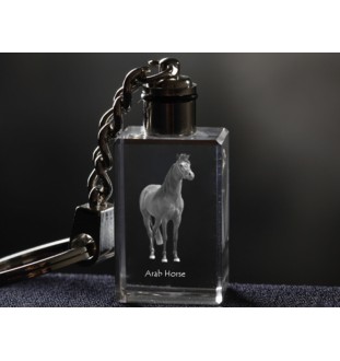 Arabisches Pferd - Kristall-Anhänger mit Foto eines Pferdes, beleuchteter Anhänger, einzigartiges Geschenk der Marke Art-Dog