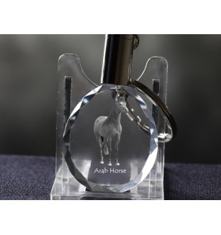 Arabisches Pferd - pendant with a picture of a horse, crystal key ring in a gift box, unique gift by Art-Dog brand