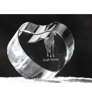 Arab Horse - a photo of a horse in crystal, a crystal heart, a unique frame with a photo from the Art-Dog brand
