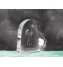 Cheval arabe - horloge en cristal avec une photo de cheval, horloge de table en forme de cœur, horloge debout personnalisée de la marque Art-Dog
