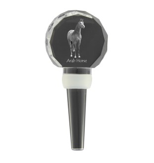 Arabisches Pferd - Kristallflaschenverschluss mit Pferd, einzigartiger Weinverschluss mit Foto, personalisiertes Geschenk für Sommelier der Marke Art-Dog
