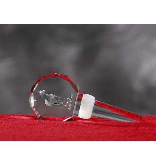 Arab Horse - Crystal bottle stopper with horse, unique wine stopper with photo, personalised gift for sommelier by Art-Dog brand