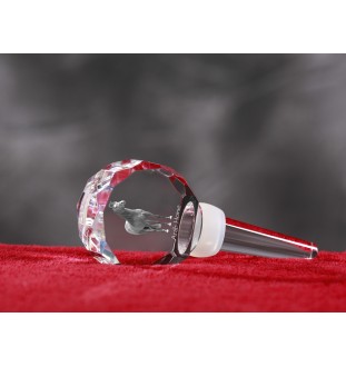 Cheval arabe - Bouchon de bouteille en cristal avec cheval, bouchon de vin unique avec photo, cadeau personnalisé pour sommelier par la marque Art-Dog